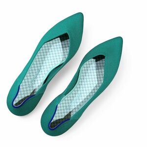 Rothy’s The Point Shamrock Kelly Green Flats Ballet Slip On Size 9